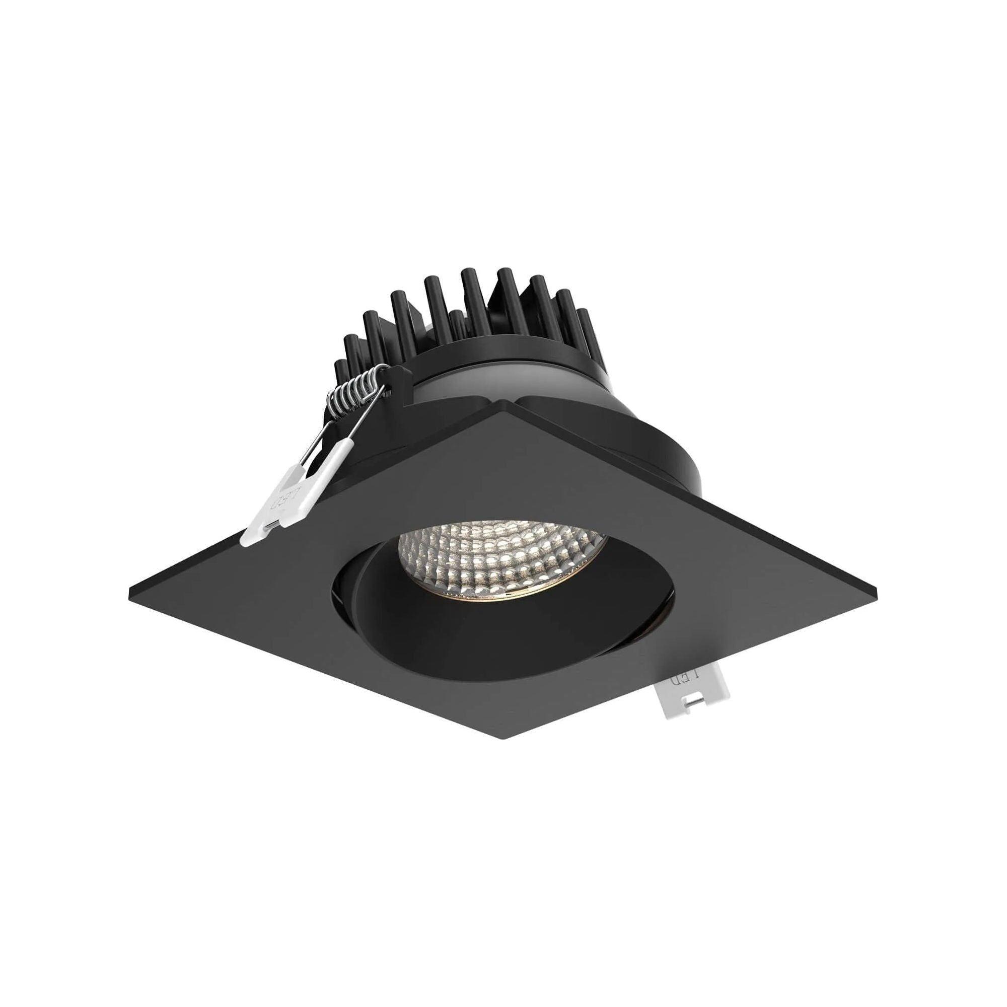 DALS Lighting - GBR 3.5" Square Regressed Gimbal Downlight - GBR35SQ-CC-BK - Canada Light Shop
