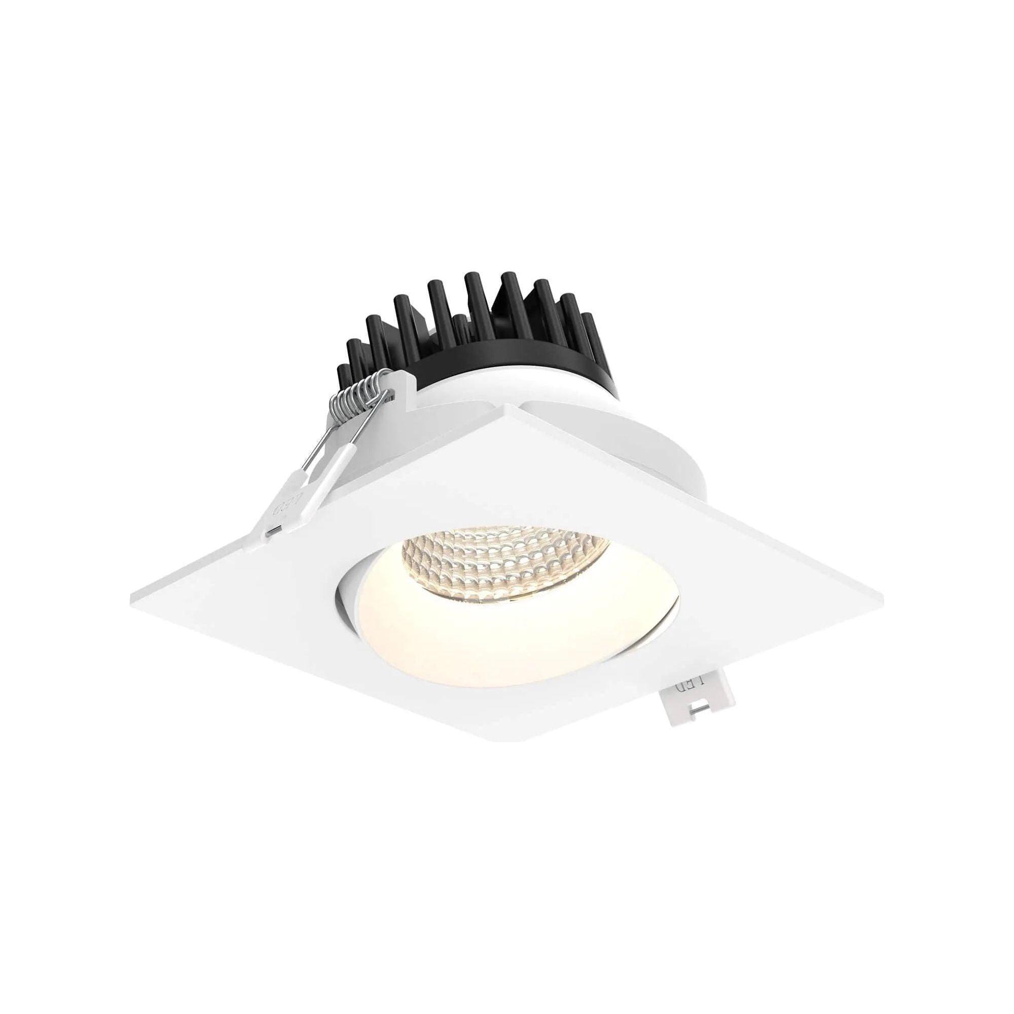 DALS Lighting - GBR 3.5" Square Regressed Gimbal Downlight - GBR35SQ-CC-WH - Canada Light Shop