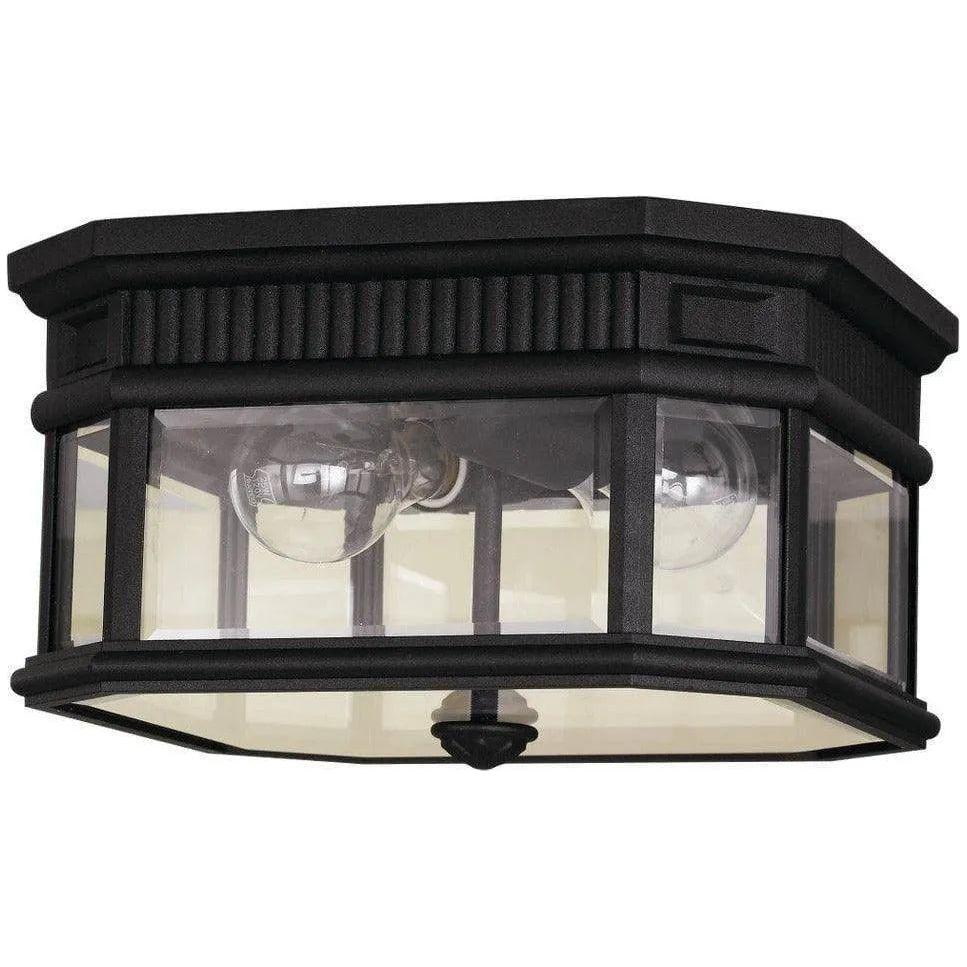 Generation Lighting - Cotswold Lane Outdoor Flush Mount - OL5413BK - Canada Light Shop