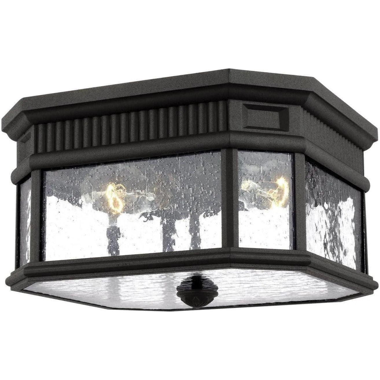 Generation Lighting - Cotswold Lane Outdoor Flush Mount - OL5433BK - Canada Light Shop