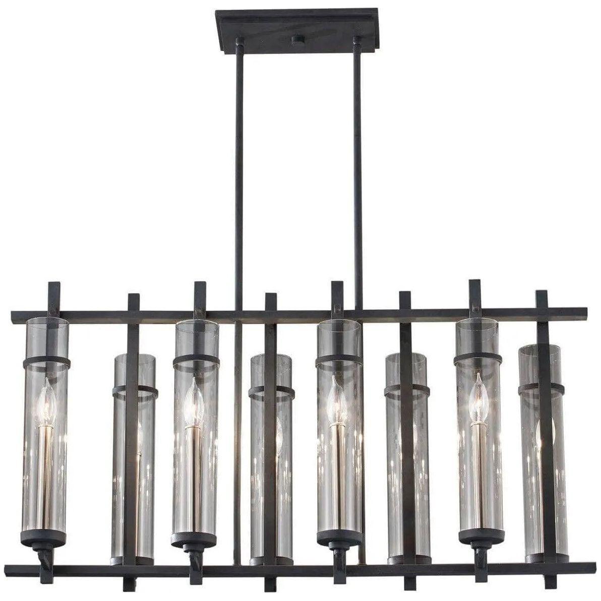 Generation Lighting - Ethan Linear Chandelier - F2630/8AF/BS - Canada Light Shop