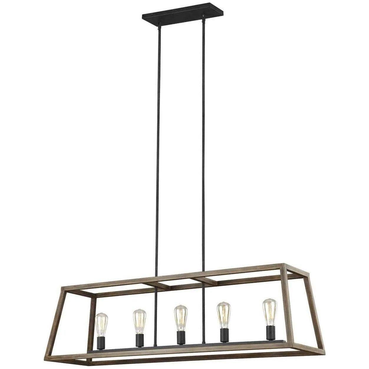 Visual Comfort Studio Collection - Gannet Linear Chandelier - F3193/5WOW/AF - Canada Light Shop