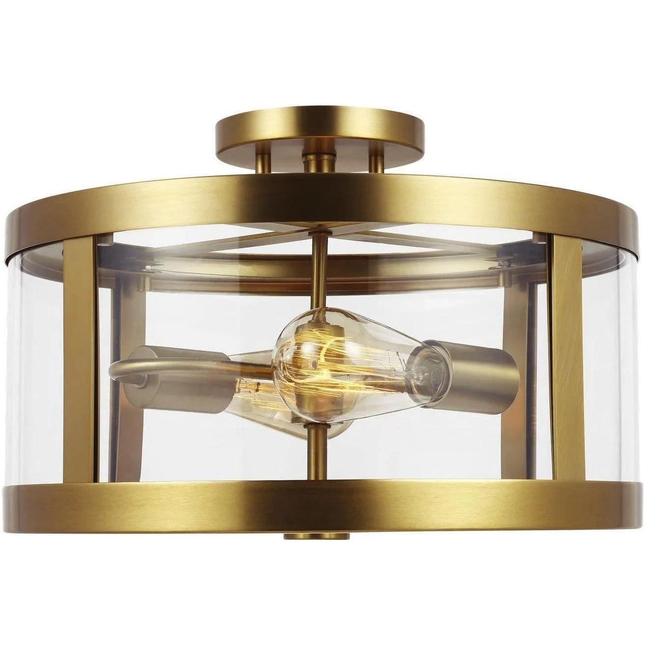 Visual Comfort Studio Collection - Harrow Semi-Flush Mount - SF341BBS - Canada Light Shop