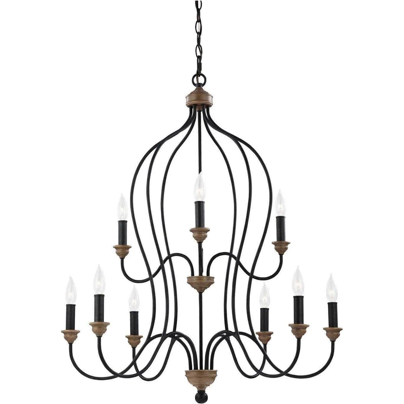 Generation Lighting - Hartsville Chandelier - F2999/9DWZ/WO - Canada Light Shop