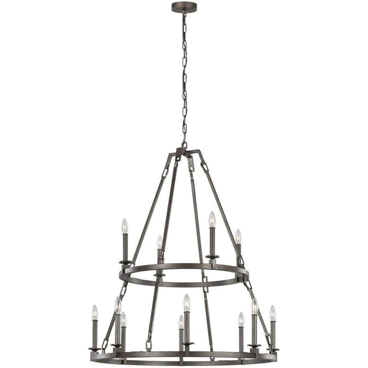 Generation Lighting - Landen Chandelier - F3215/12SMS - Canada Light Shop
