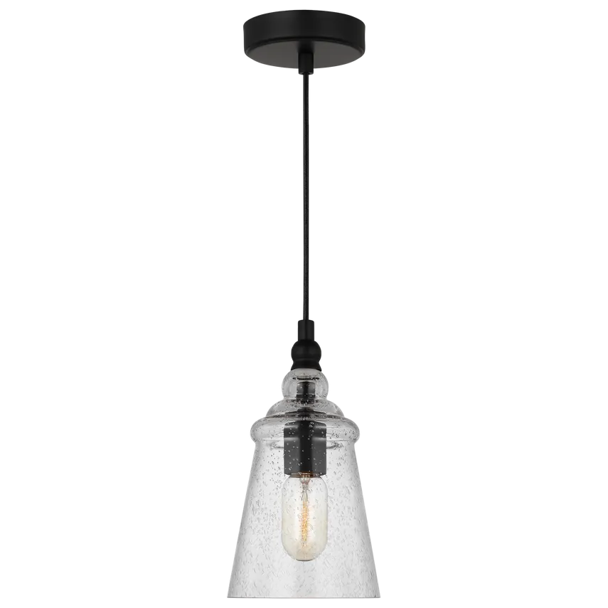 Generation Lighting - Loras Mini Pendant - P1449MBK - Canada Light Shop