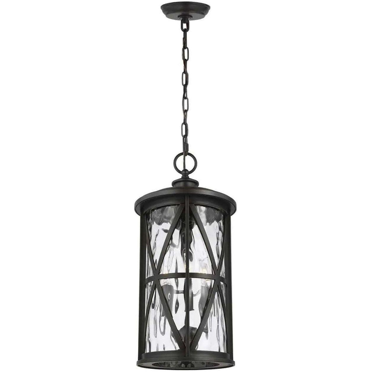 Generation Lighting - Millbrooke Outdoor Pendant - OL15209ANBZ - Canada Light Shop