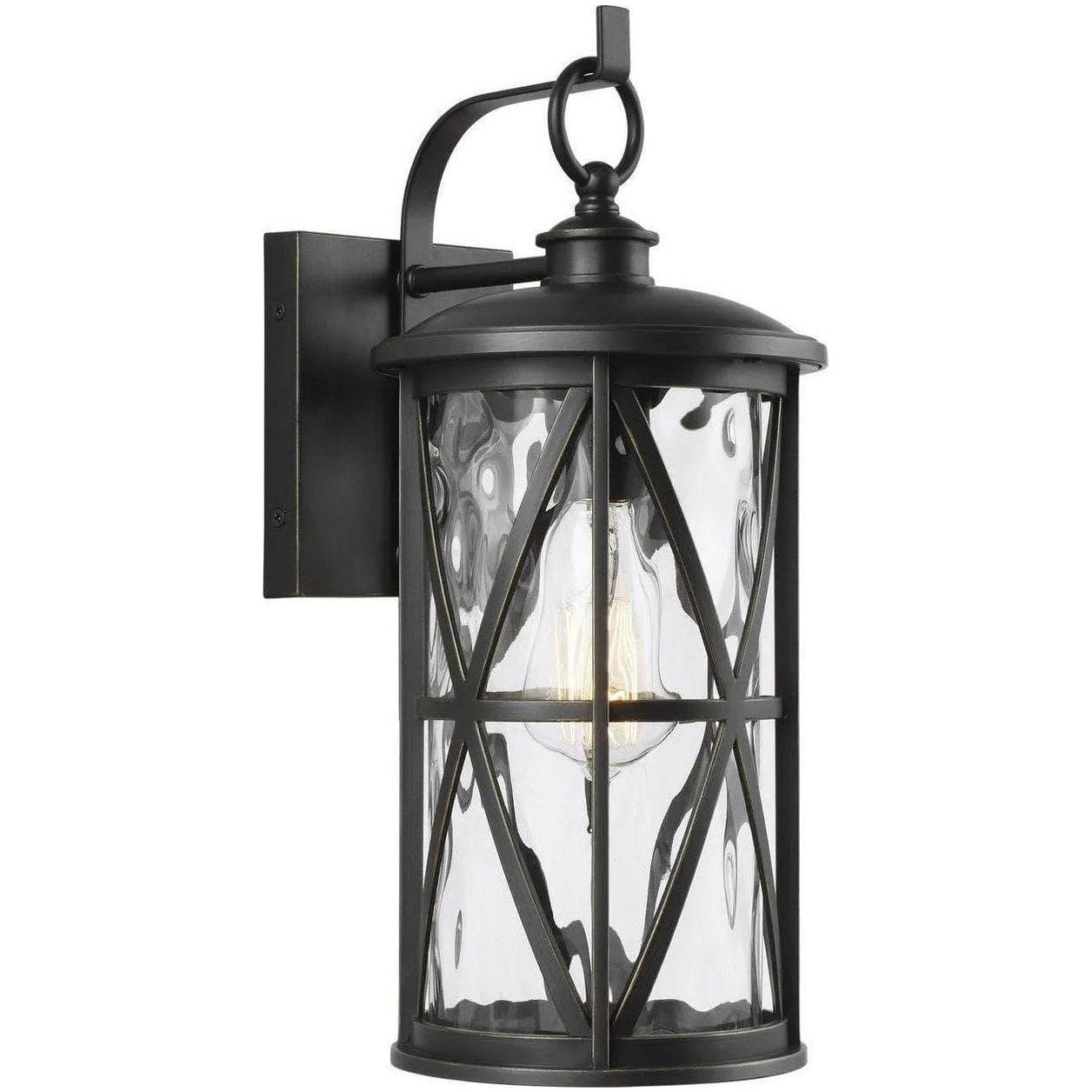 Generation Lighting - Millbrooke Outdoor Wall Lantern - OL15201ANBZ - Canada Light Shop