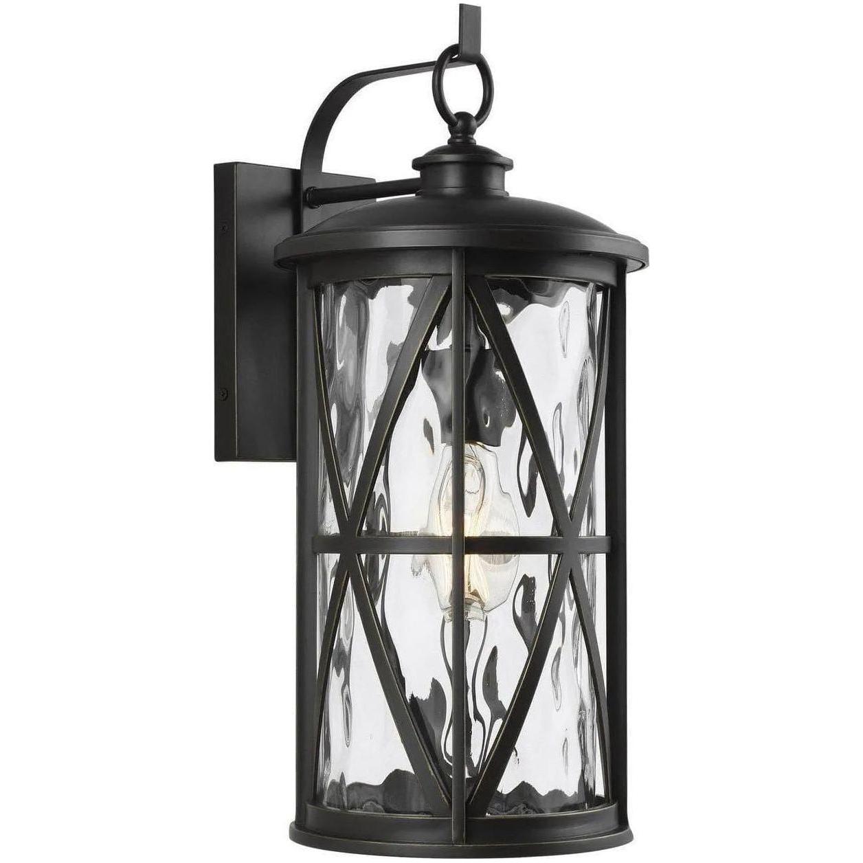 Generation Lighting - Millbrooke Outdoor Wall Lantern - OL15202ANBZ - Canada Light Shop