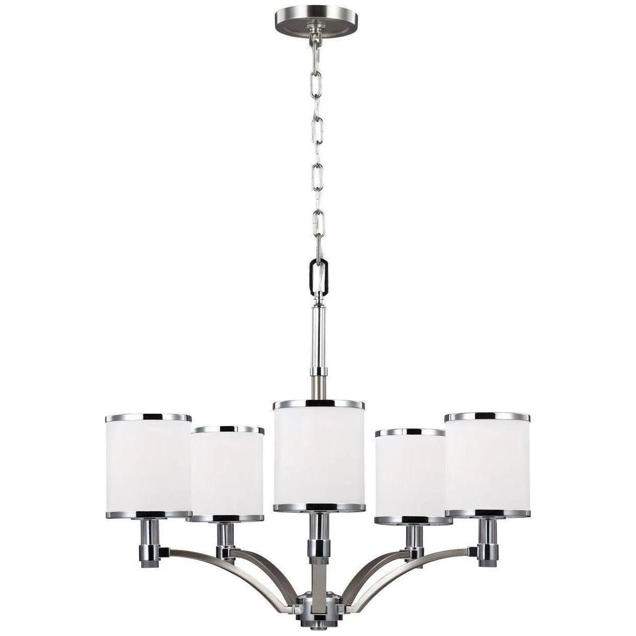 Generation Lighting - Prospect Park Chandelier - F3084/5SN/CH - Canada Light Shop