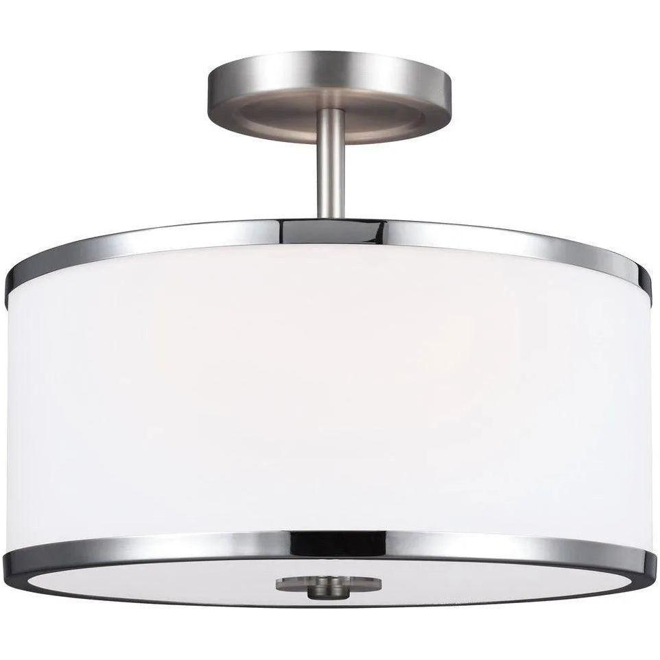Generation Lighting - Prospect Park Semi-Flush Mount - SF335SN/CH - Canada Light Shop
