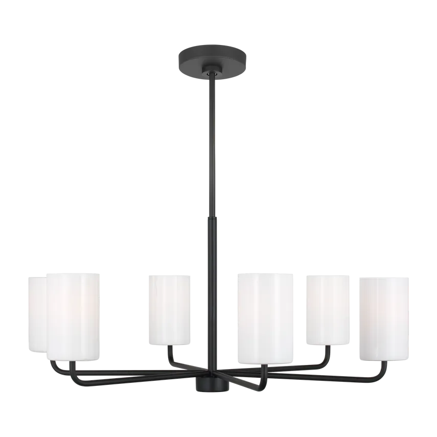 Generation Lighting - Rhett Chandelier - GLC1026EN3/MBK - Canada Light Shop