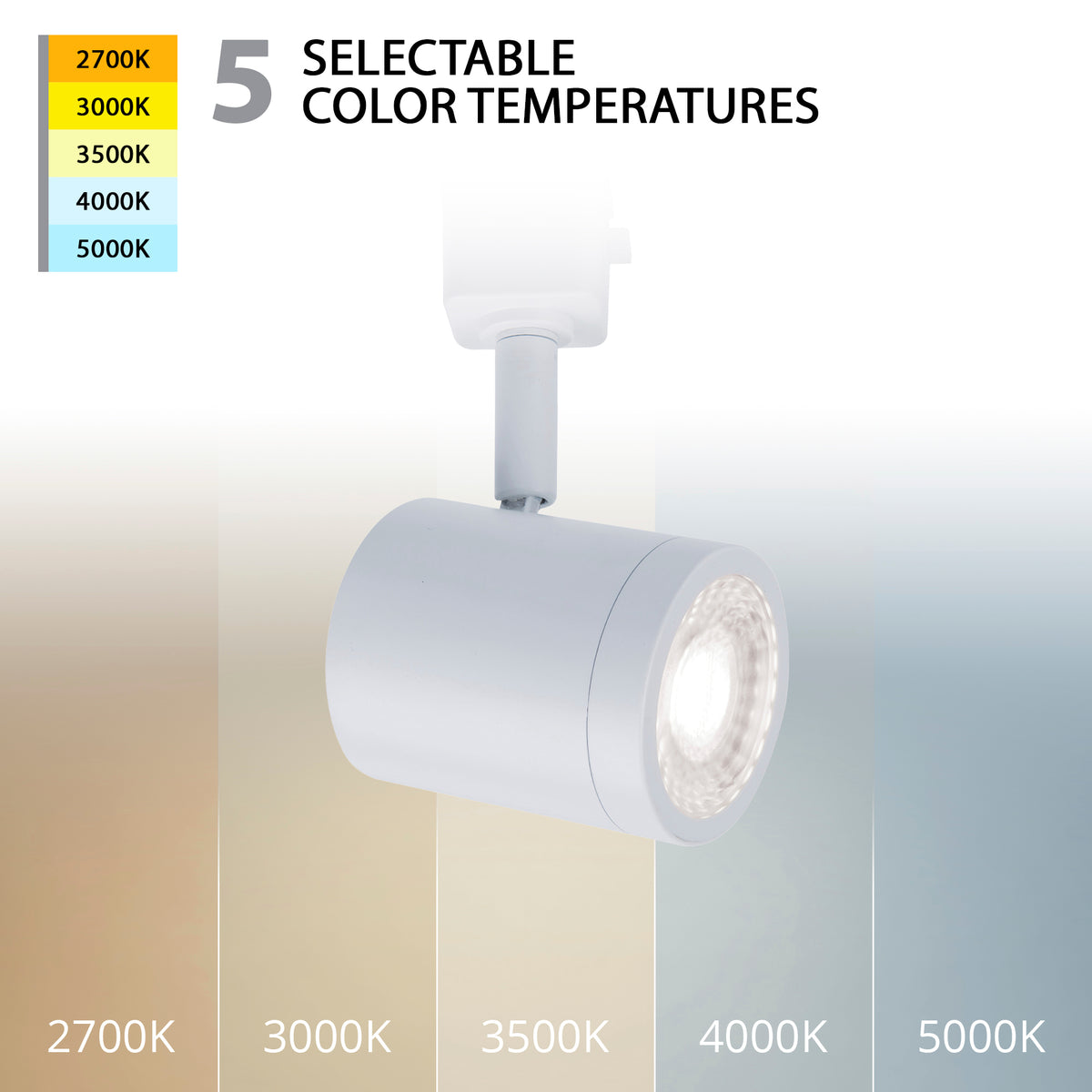 WAC Lighting - Charge LED Track Head - H-8010-CS-WT - Canada Light Shop