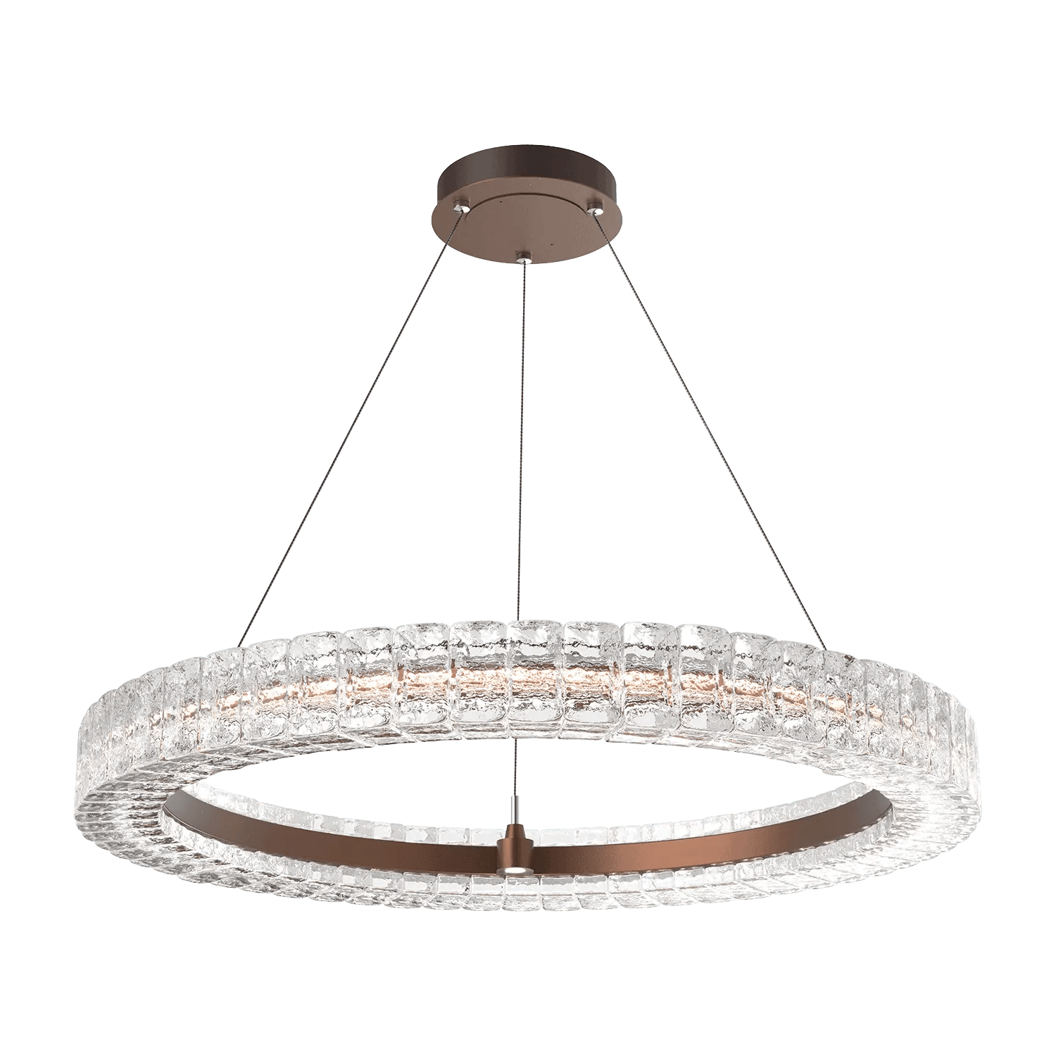 Hammerton Studio - Asscher Ring Chandelier - CHB0080-36-BB-AC-CA1-L3 - Canada Light Shop