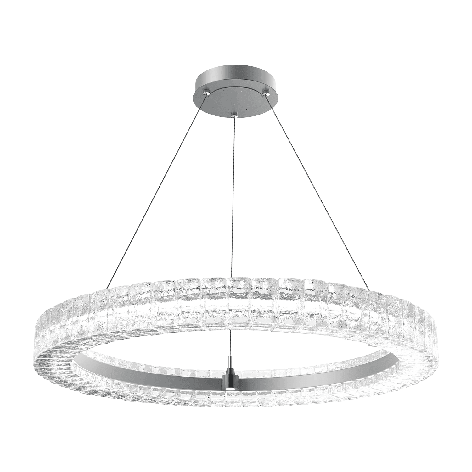 Hammerton Studio - Asscher Ring Chandelier - CHB0080-36-CS-AC-CA1-L3 - Canada Light Shop