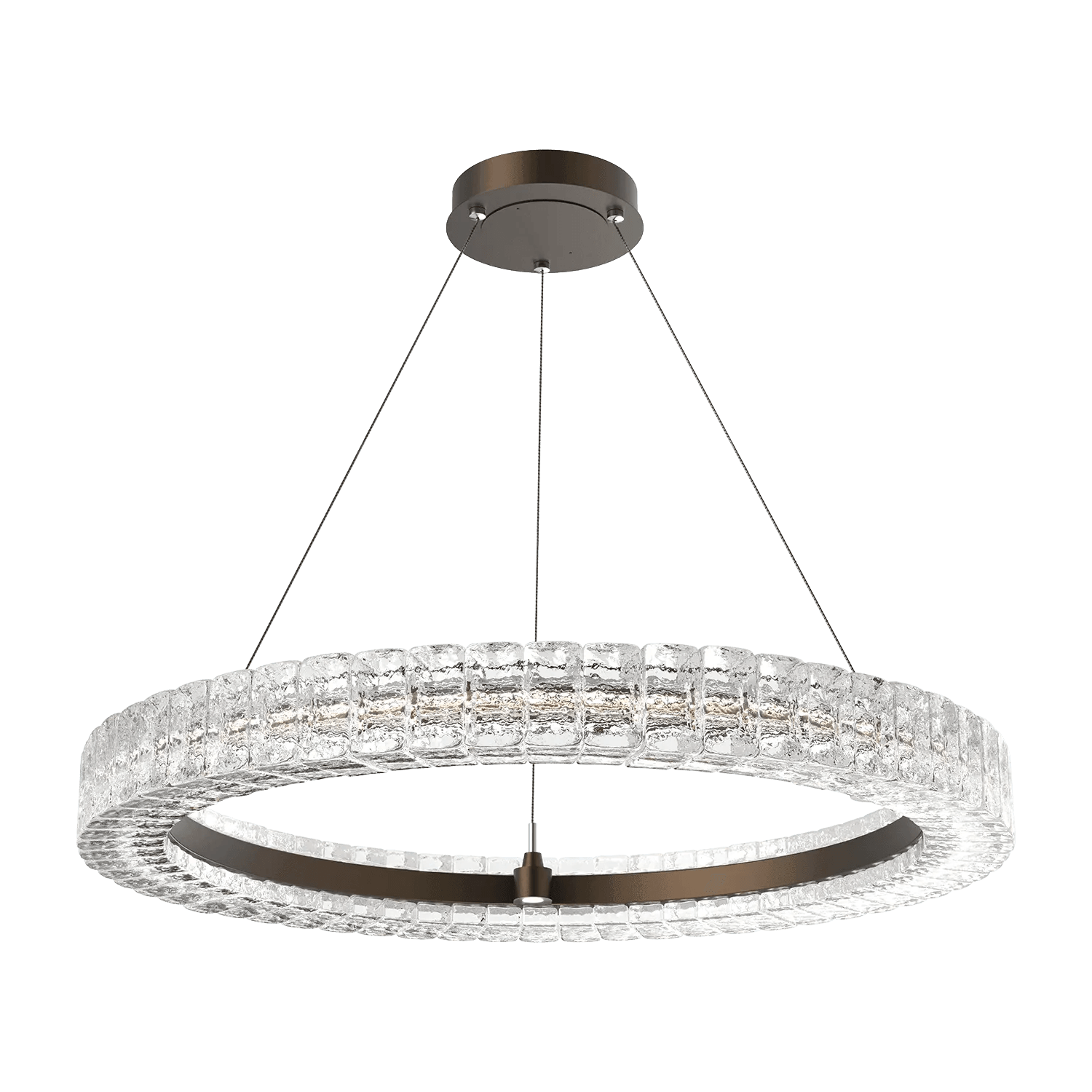 Hammerton Studio - Asscher Ring Chandelier - CHB0080-36-FB-AC-CA1-L3 - Canada Light Shop