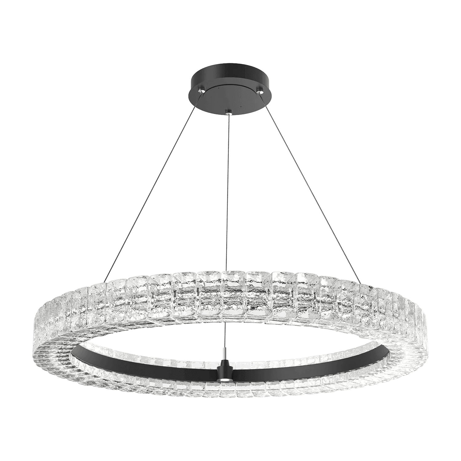 Hammerton Studio - Asscher Ring Chandelier - CHB0080-36-MB-AC-CA1-L3 - Canada Light Shop