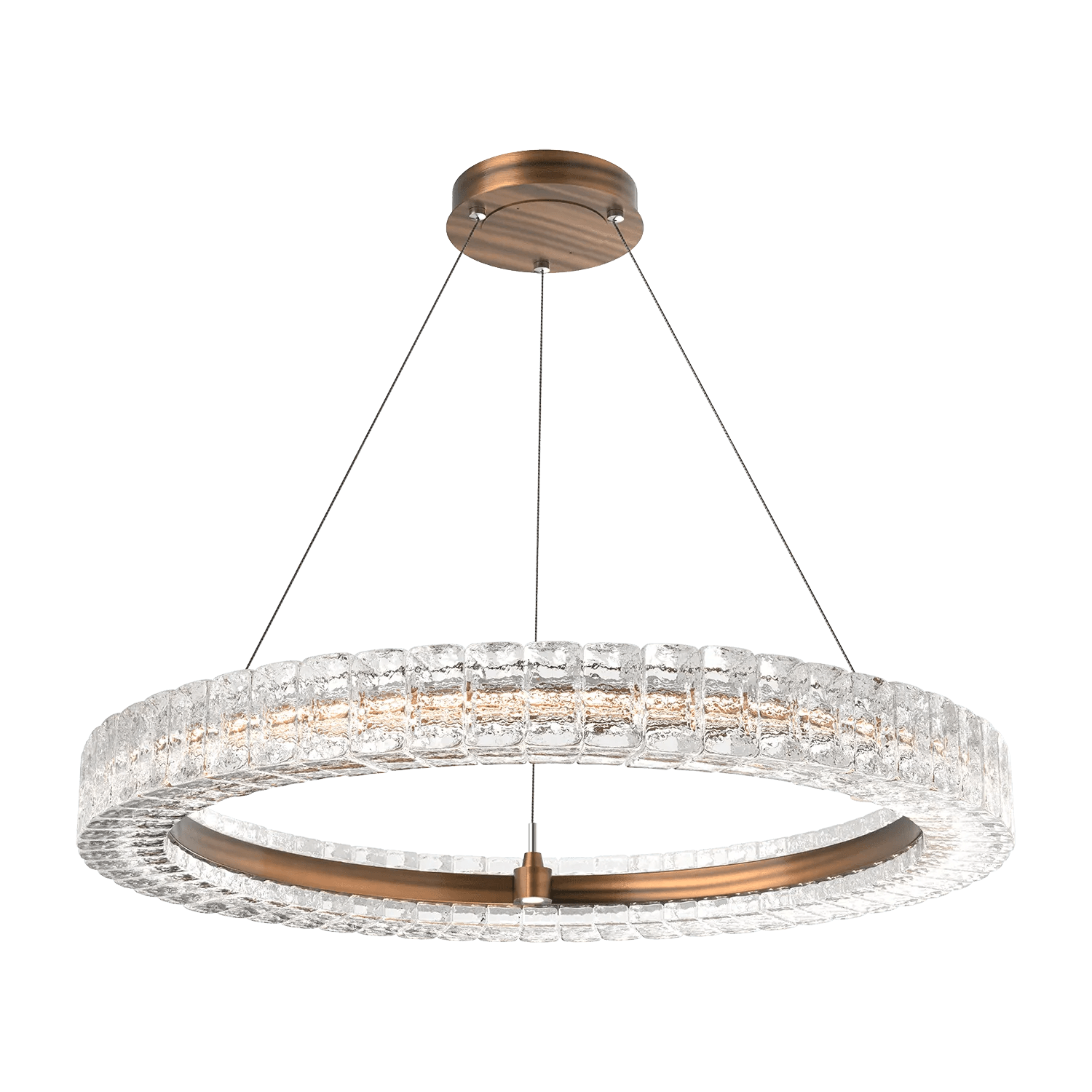 Hammerton Studio - Asscher Ring Chandelier - CHB0080-36-NB-AC-CA1-L3 - Canada Light Shop