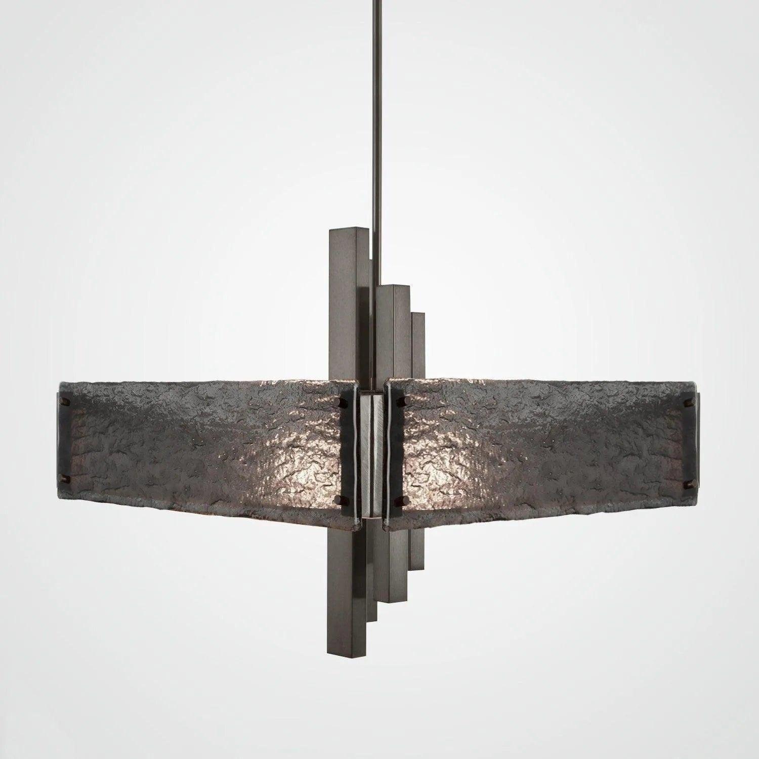 Hammerton Studio - Carlyle Square Chandelier, 24-Inch - CHB0033-0A-SN-SG-001-E2 - Canada Light Shop