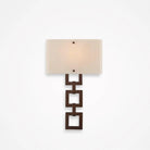 Hammerton Studio - Carlyle Square Link Cover Sconce - CSB0033-0B-RB-IW-E2 - Canada Light Shop