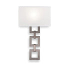Hammerton Studio - Carlyle Square Link Cover Sconce - CSB0033-0B-SN-SH-E2 - Canada Light Shop