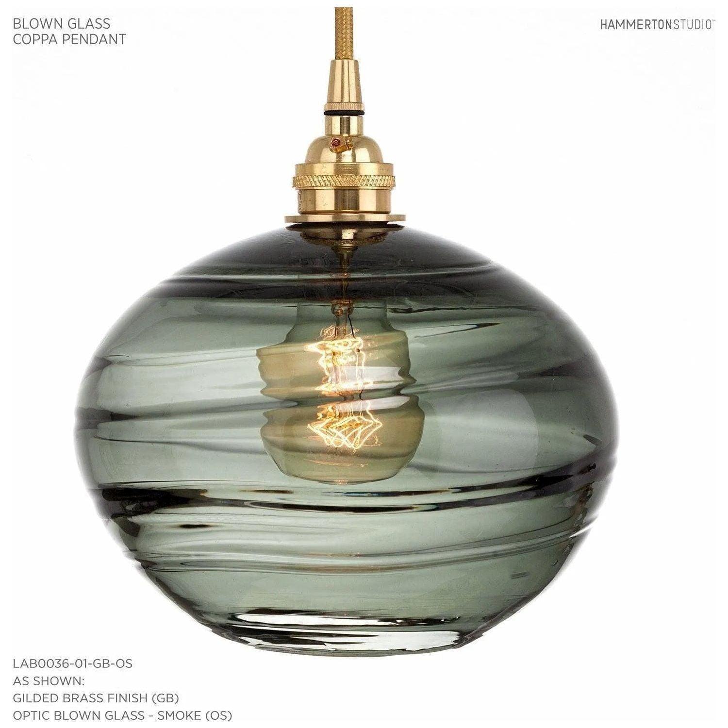 Hammerton Studio - Coppa Pendant - LAB0036-01-GB-OS-C01-E2 - Canada Light Shop