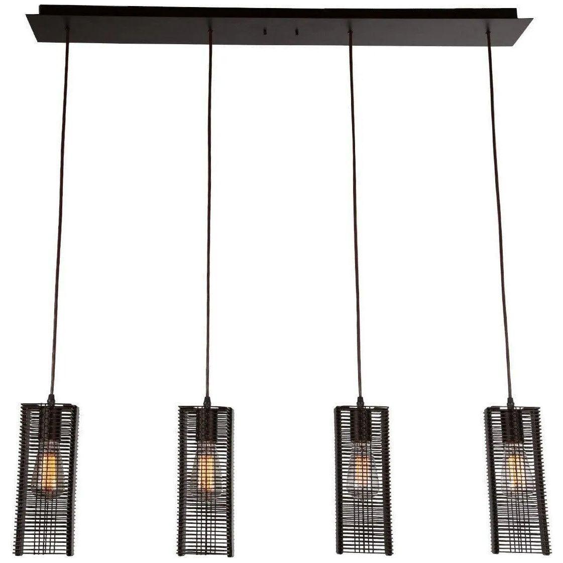 Hammerton Studio - Downtown Mesh Linear Multi-Port, 4-Light - PLB0020-04-BS-0-C01-E2 - Canada Light Shop