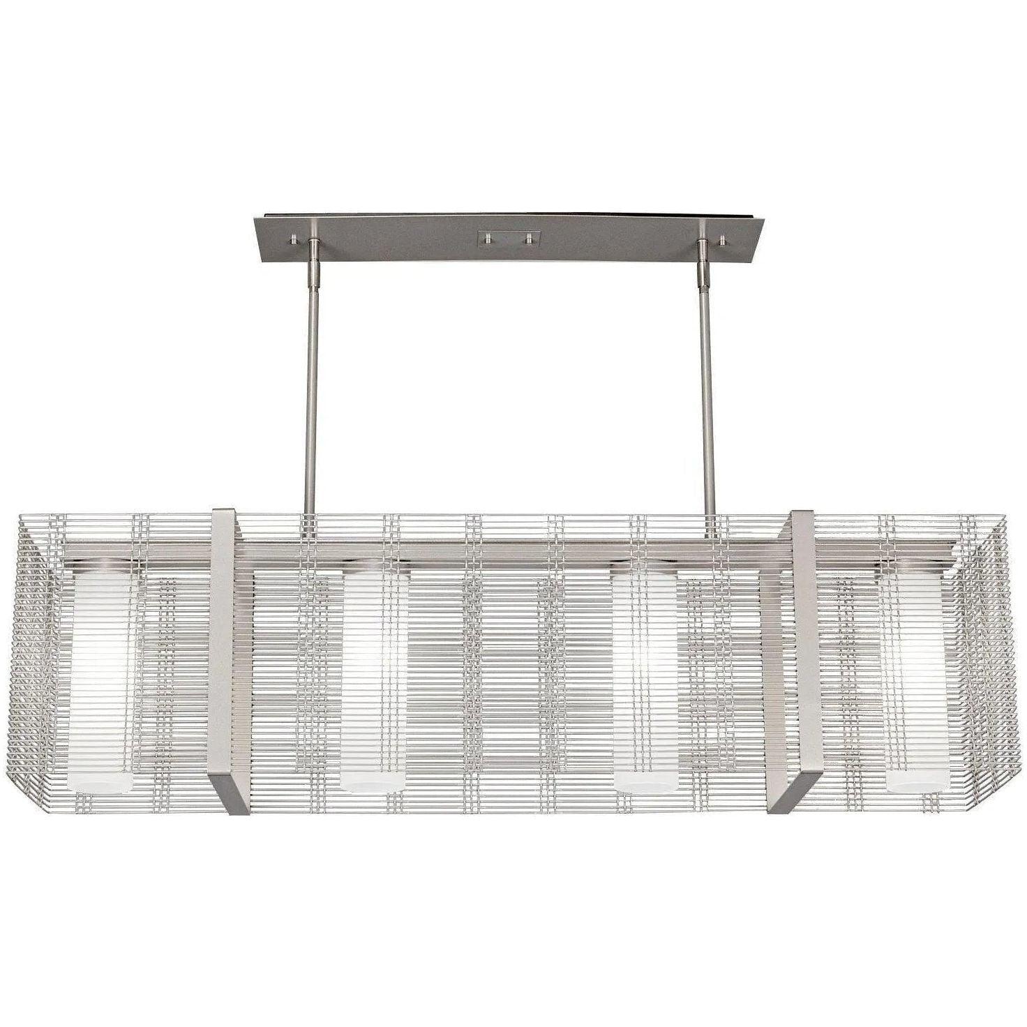 Hammerton Studio - Downtown Mesh Linear Suspension, 4-Light - PLB0020-45-BS-0-001-E2 - Canada Light Shop