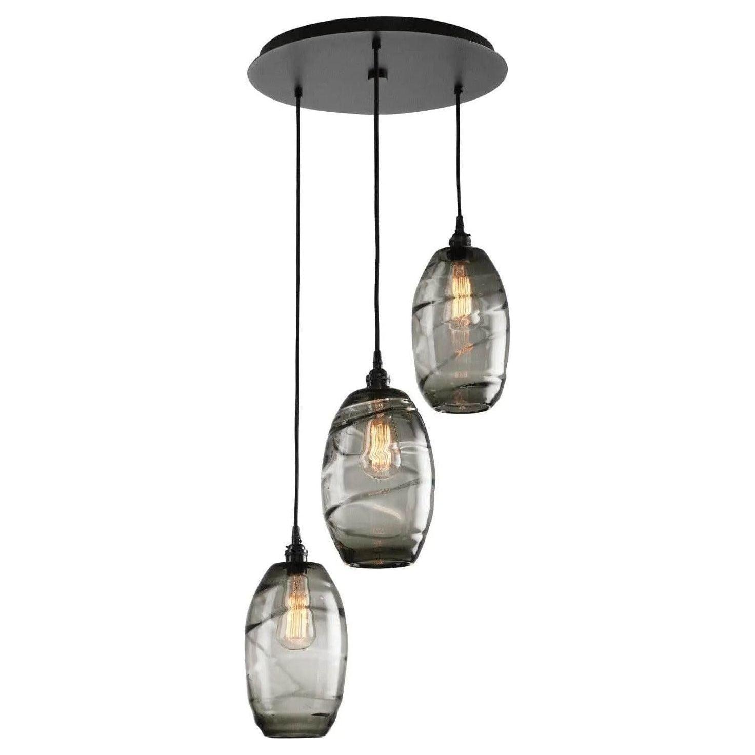 Hammerton Studio - Ellisse Round Multi-Port, 3-Light - CHB0035-03-BS-OA-C01-E2 - Canada Light Shop