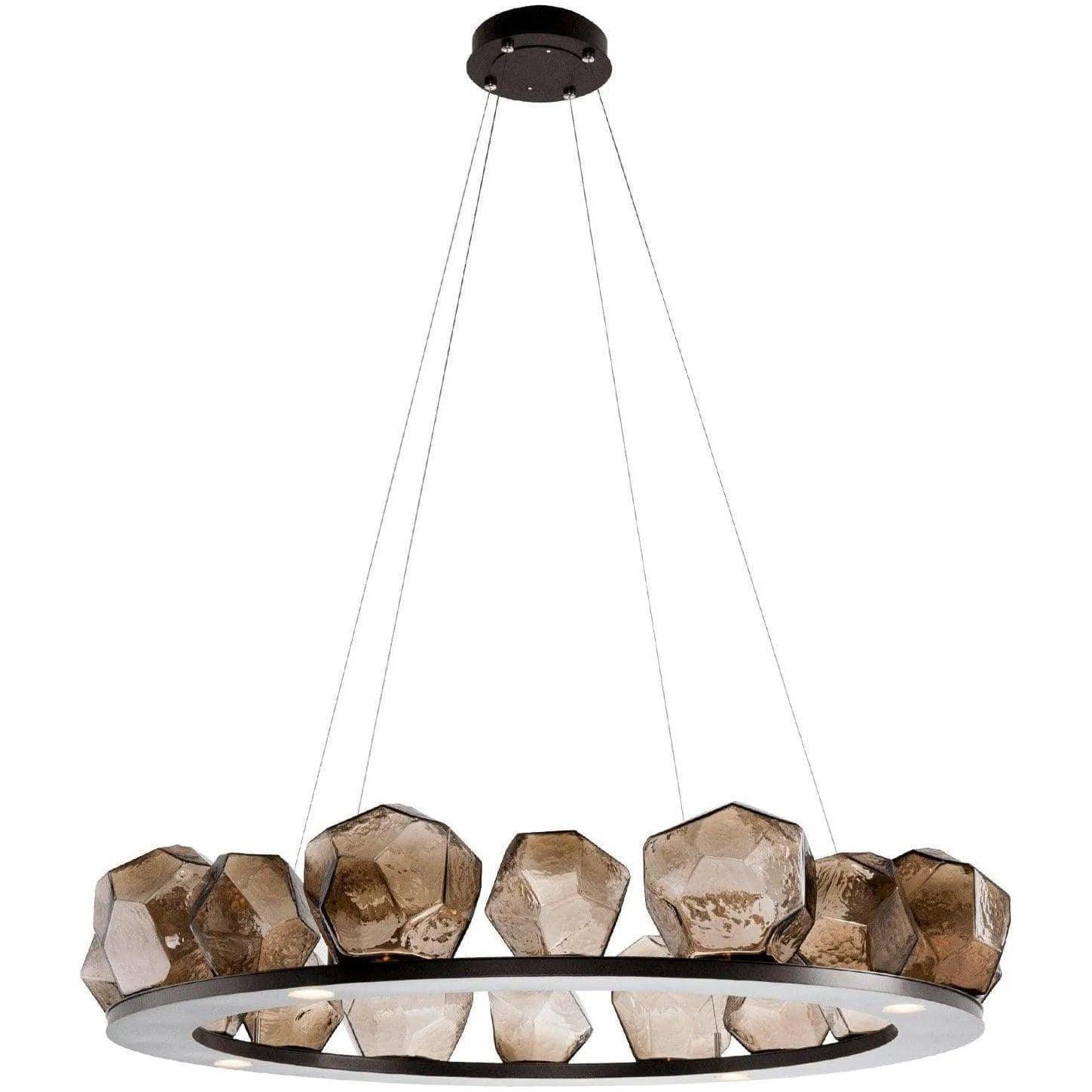 Hammerton Studio - Gem Ring Chandelier, 49-Inch - CHB0039-0D-FB-B-CA1-L1 - Canada Light Shop