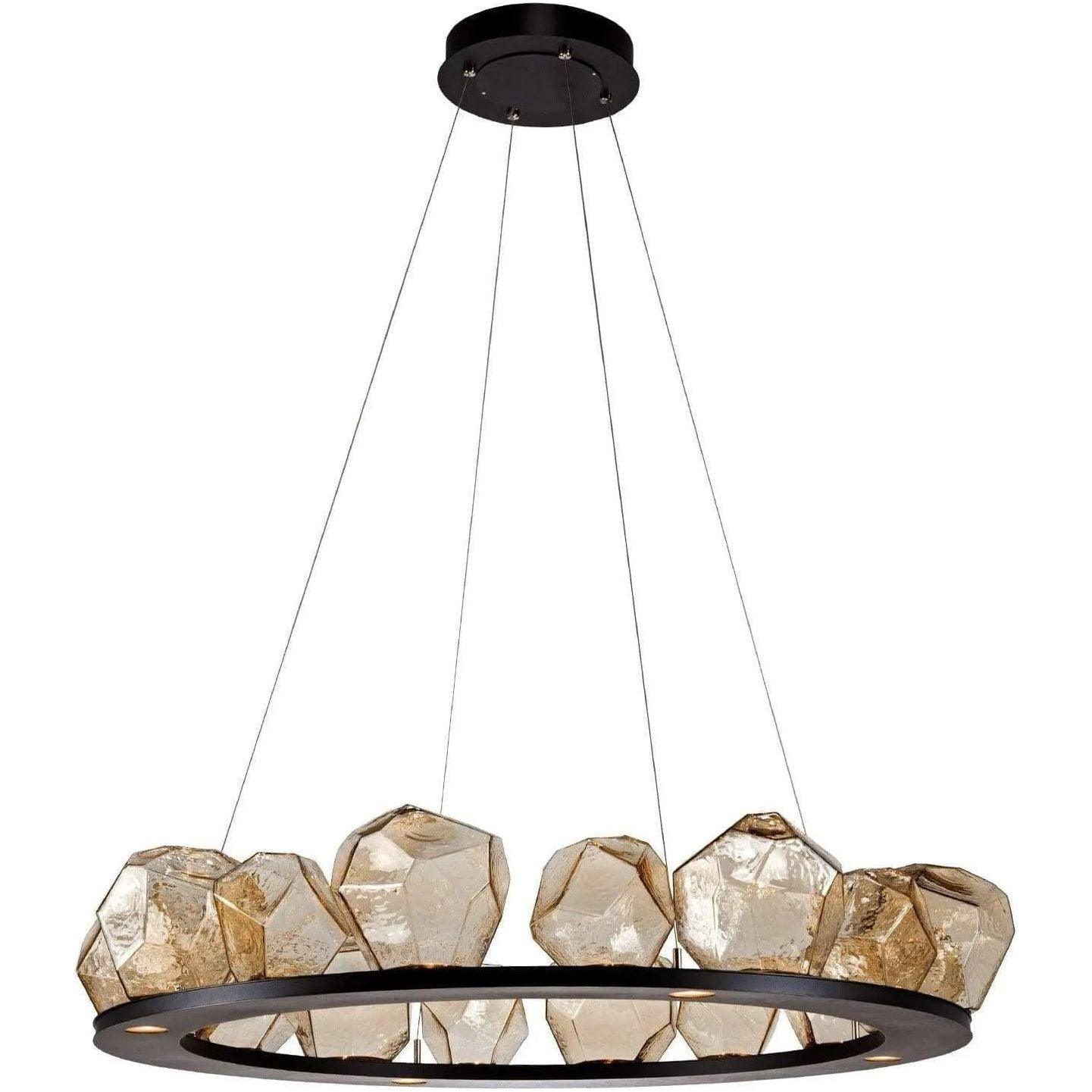 Hammerton Studio - Gem Ring Chandelier, 49-Inch - CHB0039-0D-MB-A-CA1-L1 - Canada Light Shop