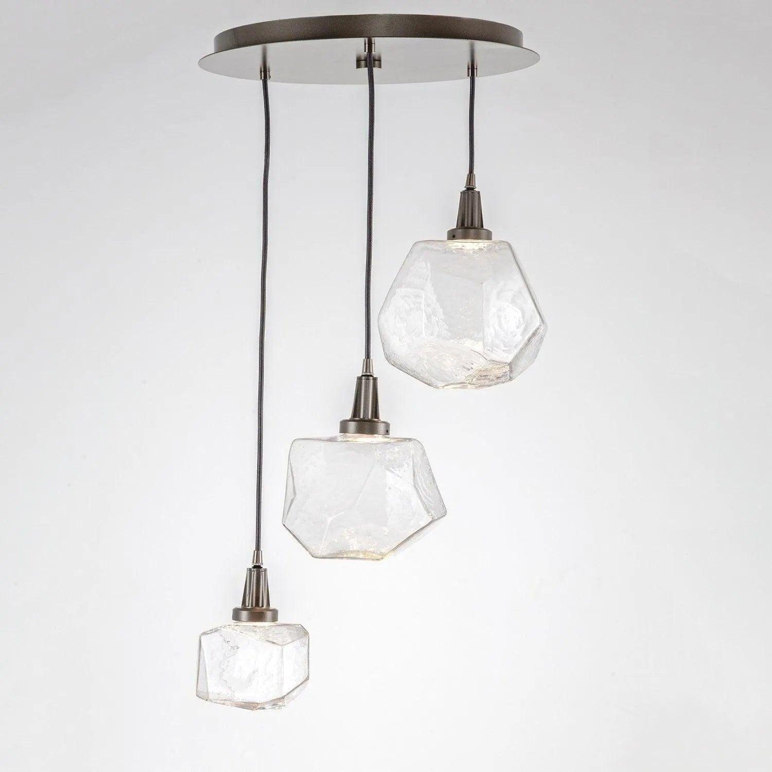 Hammerton Studio - Gem Round Multi-Port, 3-Light - CHB0039-03-BS-A-C01-L1 - Canada Light Shop