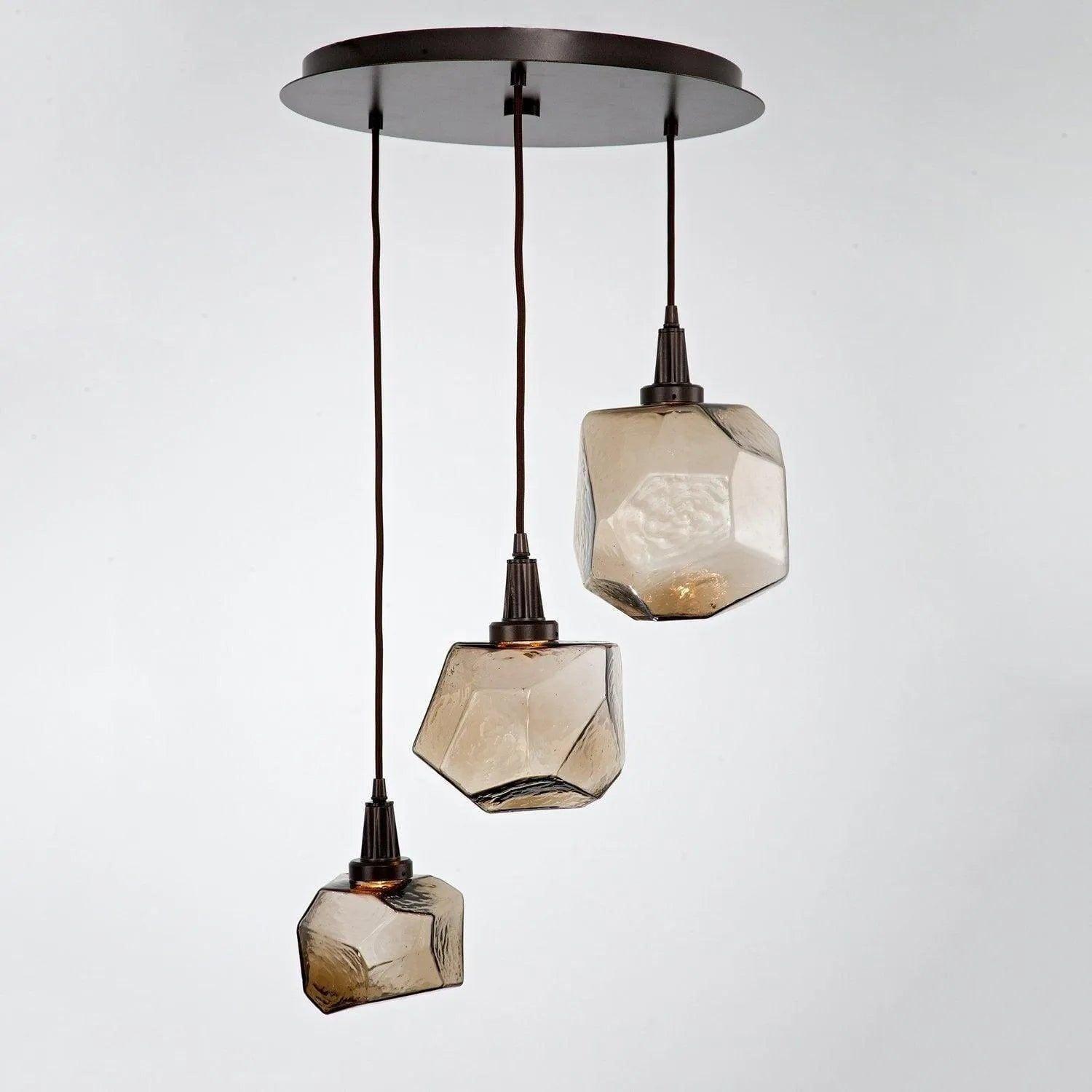 Hammerton Studio - Gem Round Multi-Port, 3-Light - CHB0039-03-BS-A-C01-L1 - Canada Light Shop