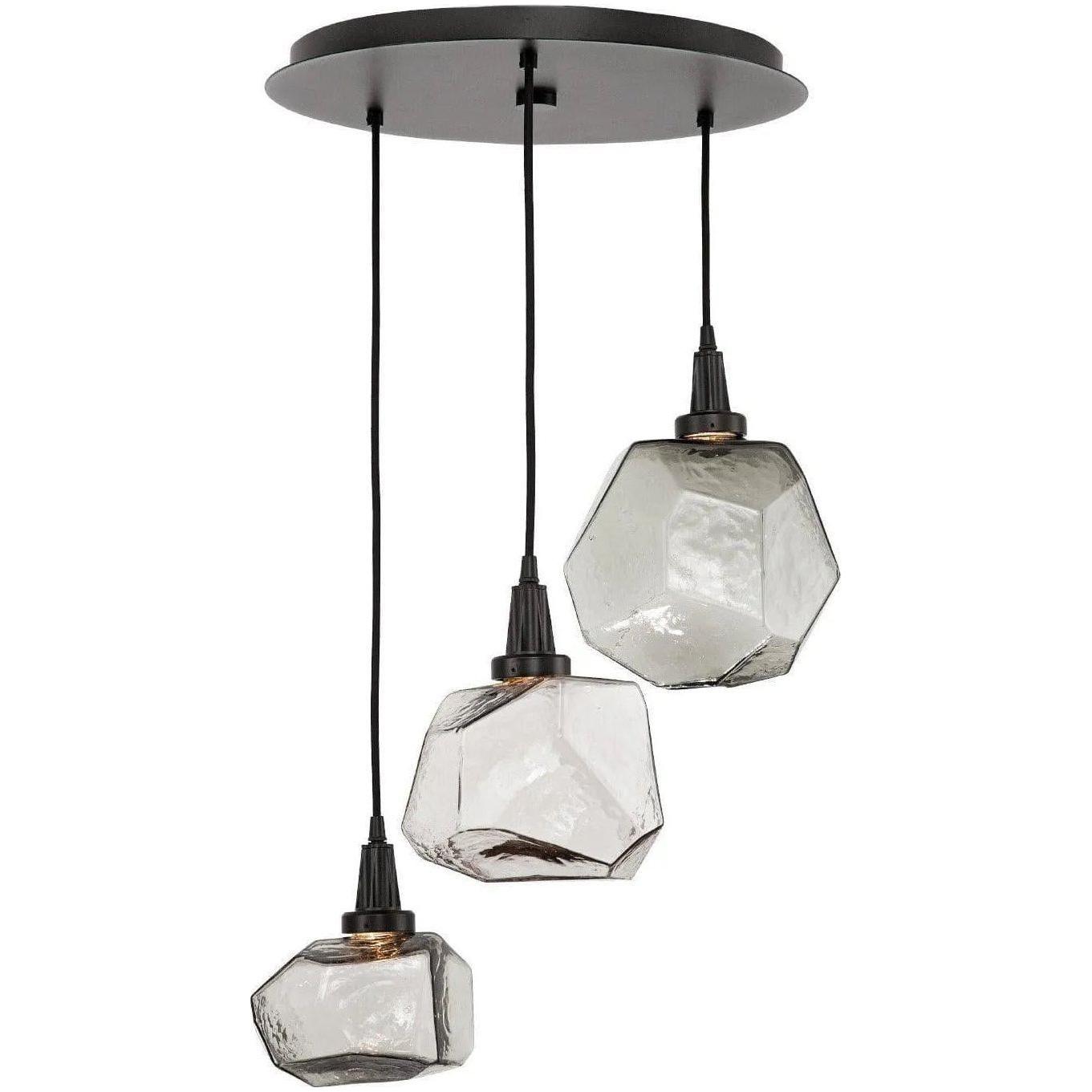 Hammerton Studio - Gem Round Multi-Port, 3-Light - CHB0039-03-BS-A-C01-L1 - Canada Light Shop