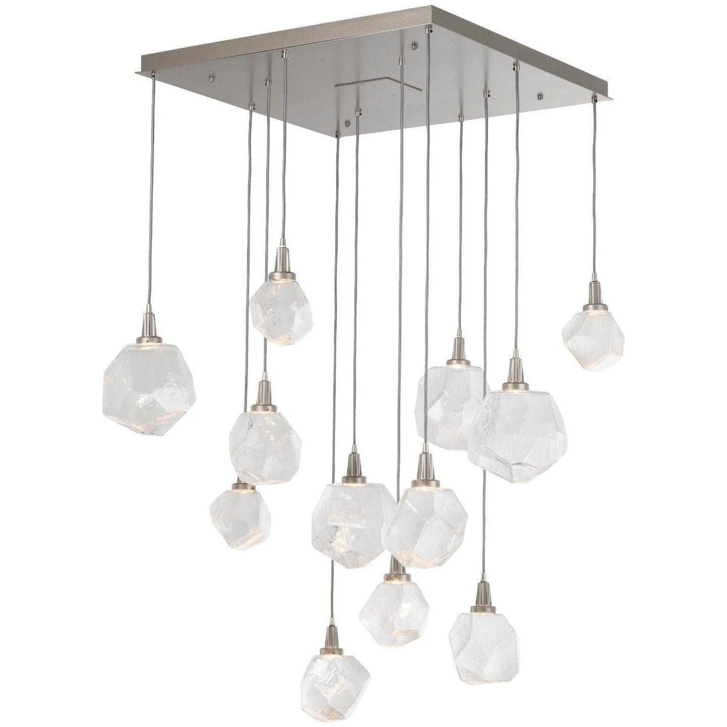 Hammerton Studio - Gem Square Multi-Port, 12-Light - CHB0039-12-BS-C-C01-L1 - Canada Light Shop