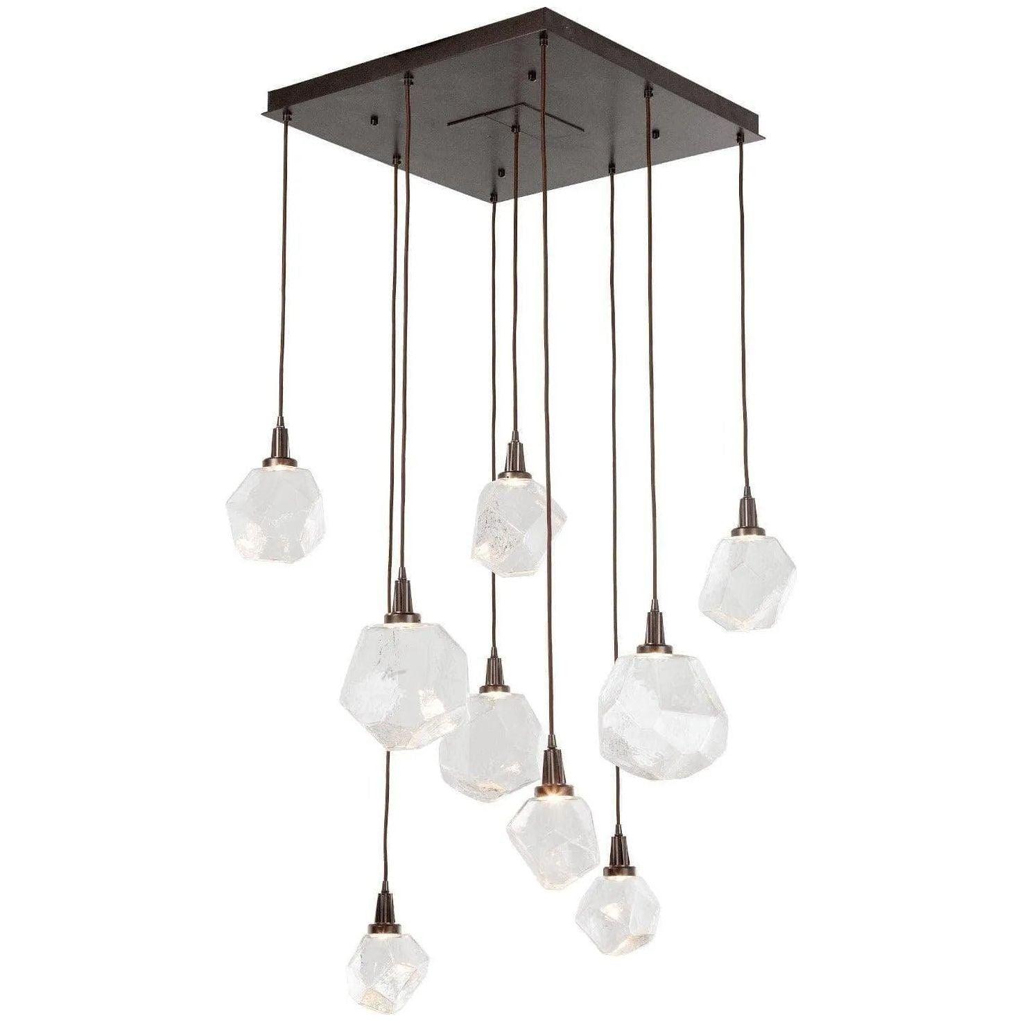 Hammerton Studio - Gem Square Multi-Port, 9-Light - CHB0039-09-FB-C-C01-L1 - Canada Light Shop