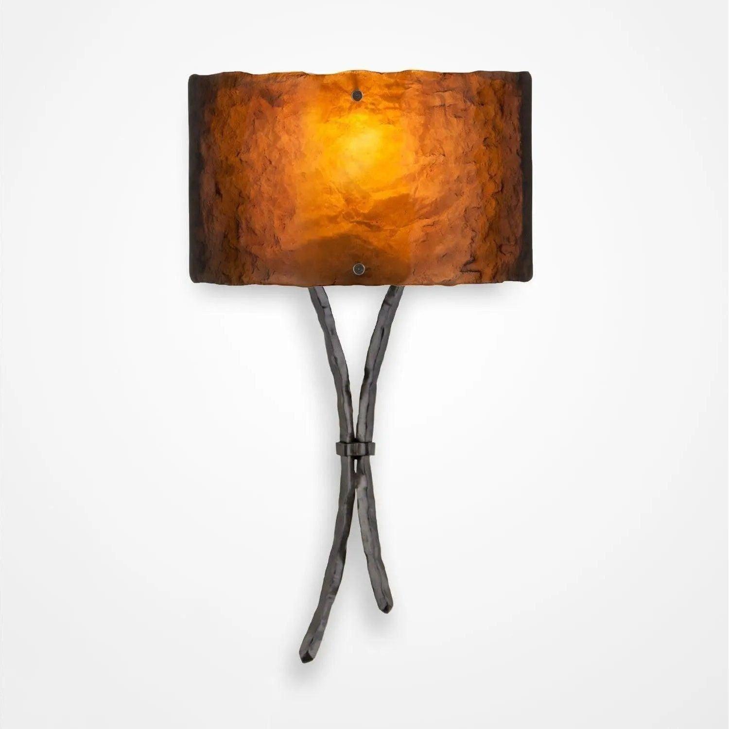 Hammerton Studio - Ironwood Sprout Cover Sconce - CSB0032-0B-GM-BG-E2 - Canada Light Shop