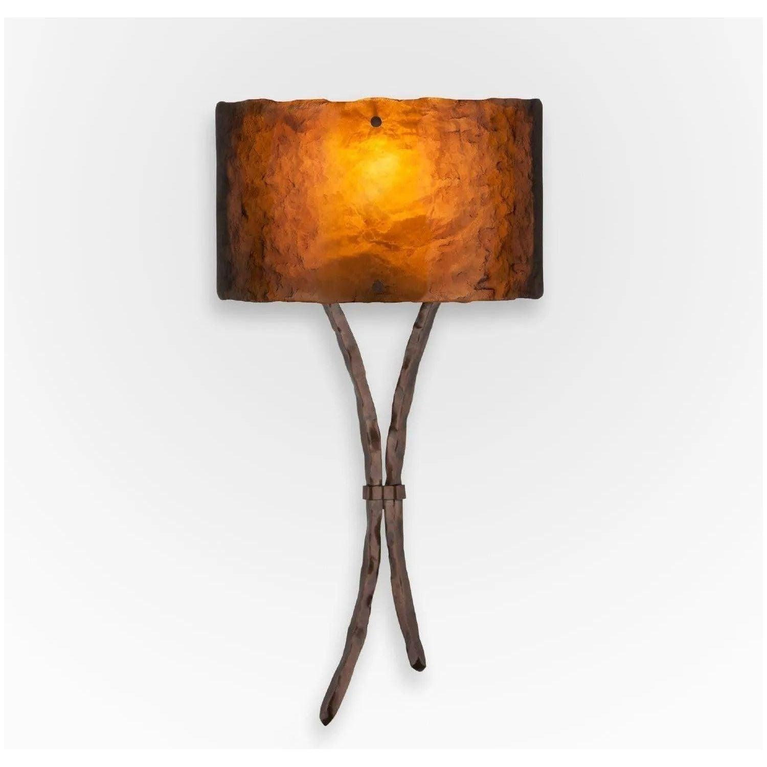 Hammerton Studio - Ironwood Sprout Cover Sconce - CSB0032-0B-RB-BG-E2 - Canada Light Shop