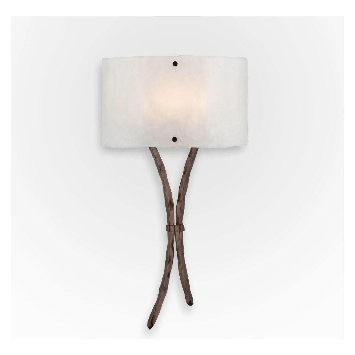 Hammerton Studio - Ironwood Sprout Cover Sconce - CSB0032-0B-RB-FG-E2 - Canada Light Shop