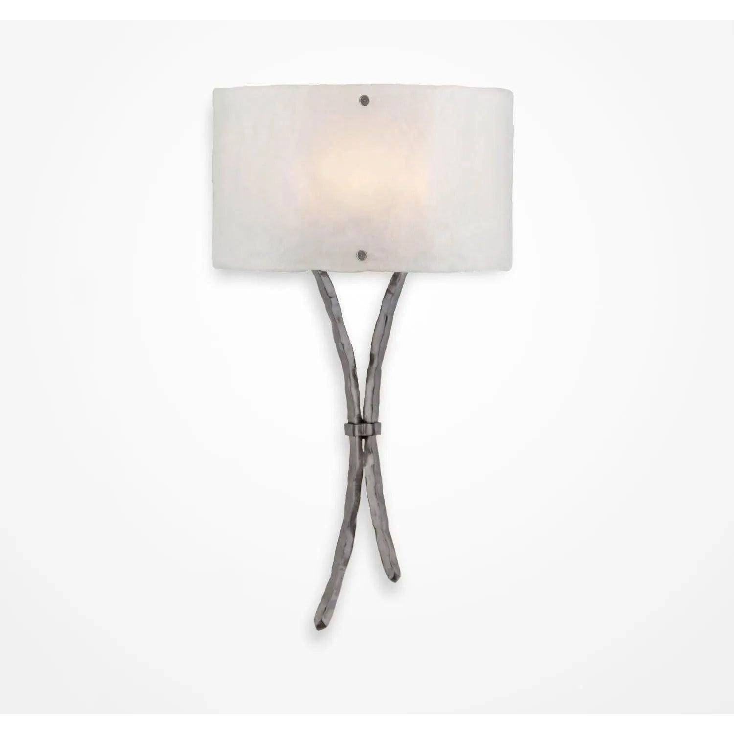 Hammerton Studio - Ironwood Sprout Cover Sconce - CSB0032-0B-SN-FG-E2 - Canada Light Shop