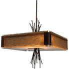 Hammerton Studio - Ironwood Square Chandelier, 24-Inch - CHB0032-0D-RB-BG-001-E2 - Canada Light Shop