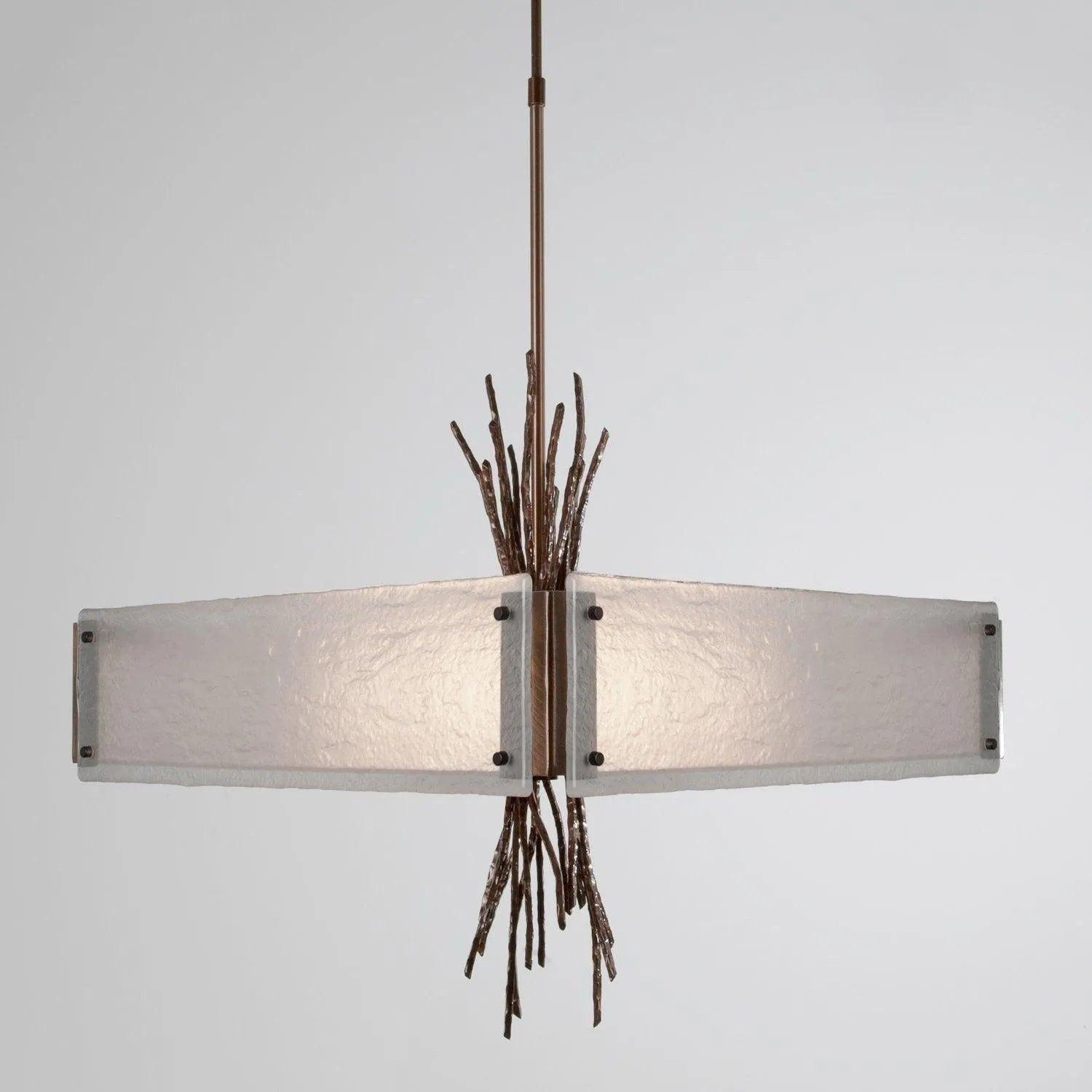 Hammerton Studio - Ironwood Square Chandelier, 24-Inch - CHB0032-0D-RB-FG-001-E2 - Canada Light Shop