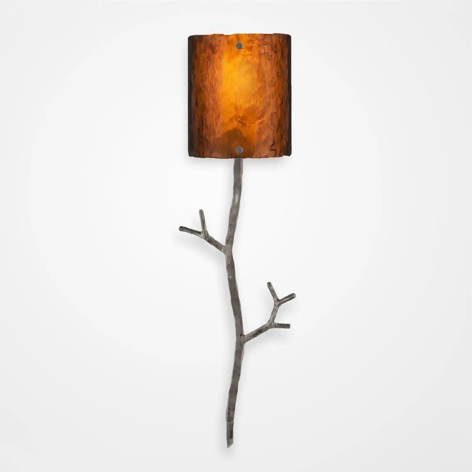 Hammerton Studio - Ironwood Twig Cover Sconce - CSB0032-0A-SN-BG-E2 - Canada Light Shop