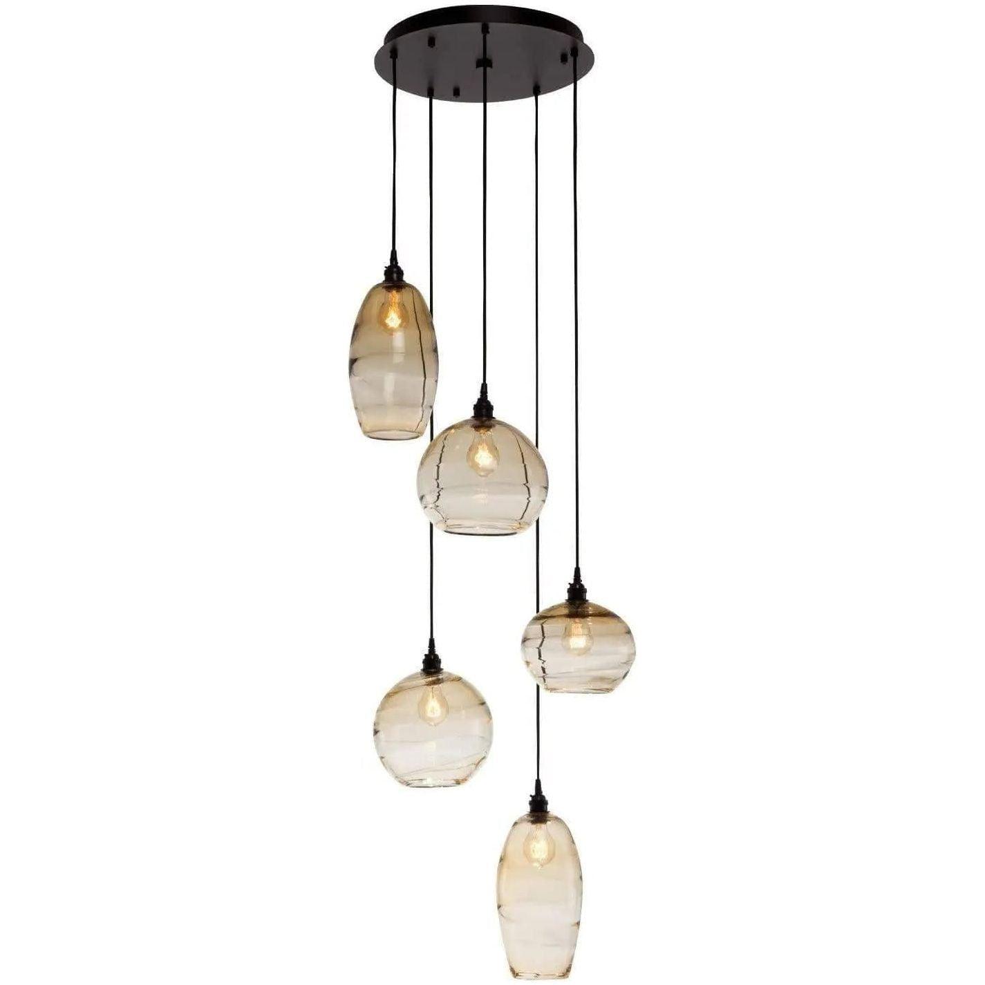Hammerton Studio - Misto Round Multi-Port, 5-Light - CHB0048-05-MB-OA-C01-E2 - Canada Light Shop