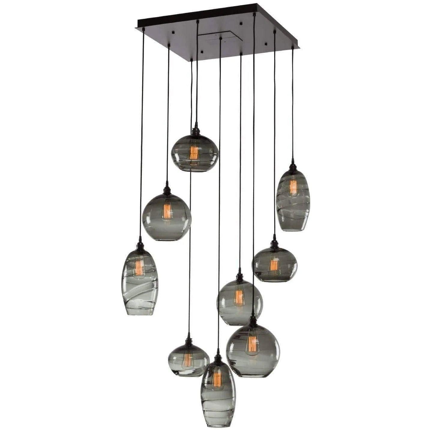 Hammerton Studio - Misto Square Multi-Port, 9-Light - CHB0048-09-MB-OS-C01-E2 - Canada Light Shop