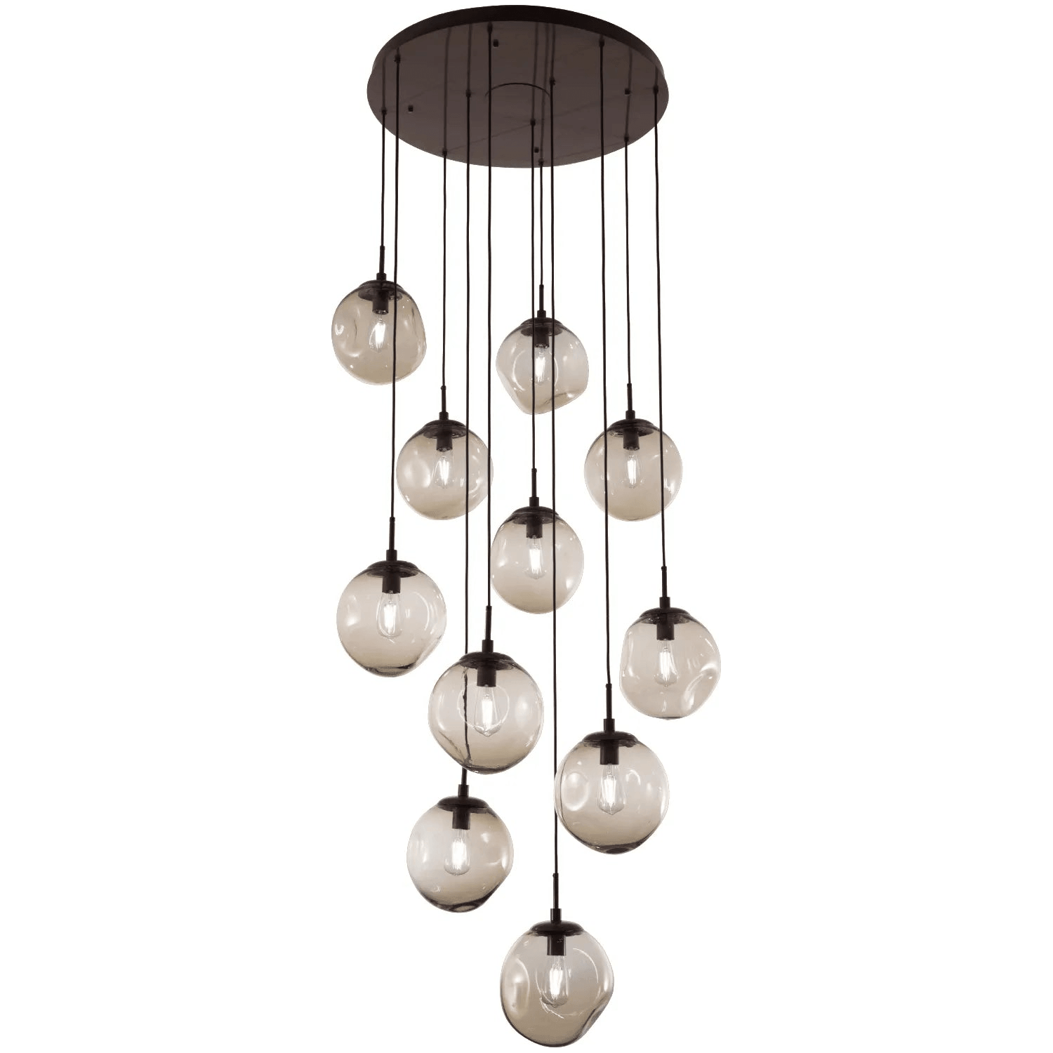 Hammerton Studio - Nebula Aster Round Multi-Port, 11-Light - CHB0062-11-FB-B-C01-E2 - Canada Light Shop