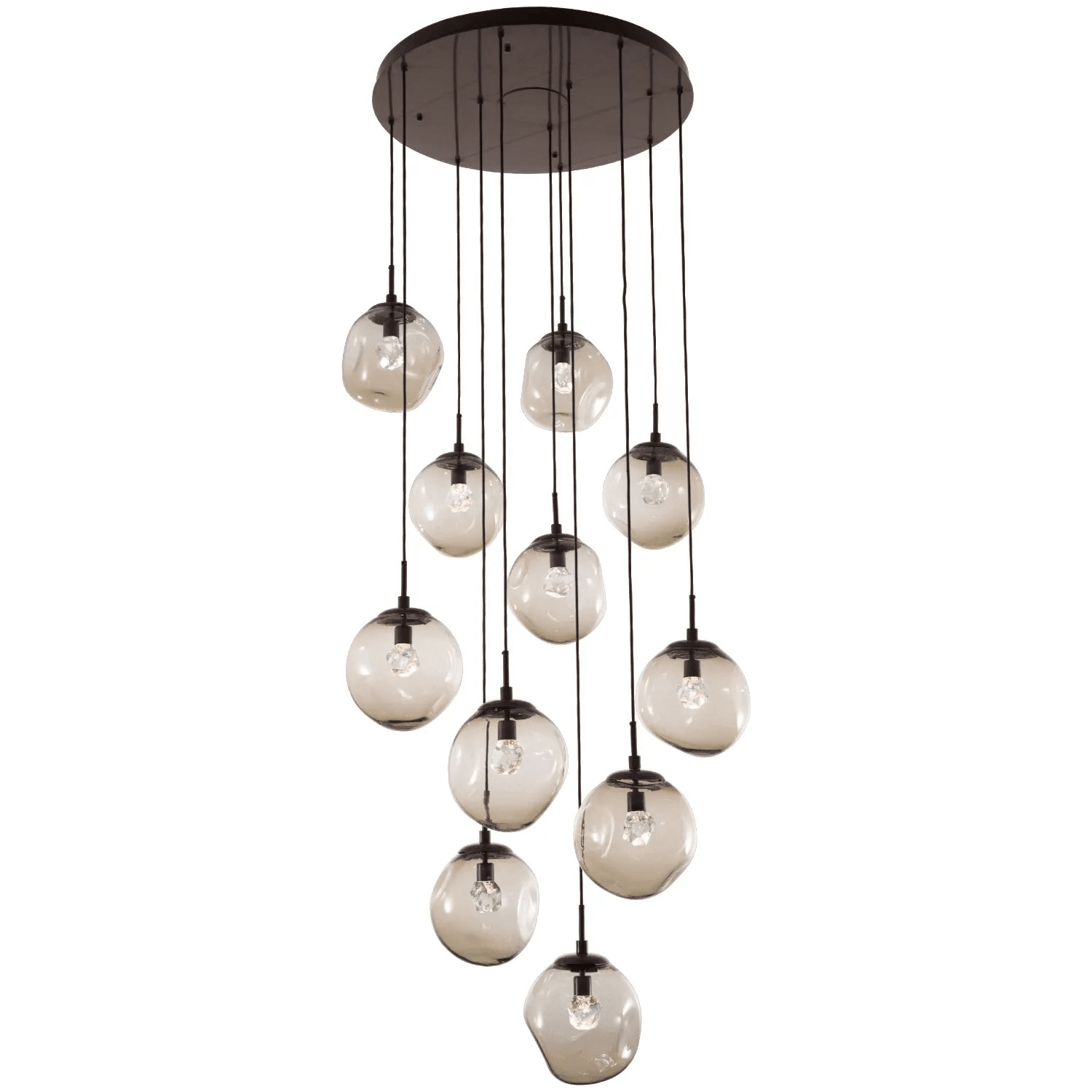 Hammerton Studio - Nebula Aster Round Multi-Port, 11-Light - CHB0066-11-FB-ZB-C01-L1 - Canada Light Shop