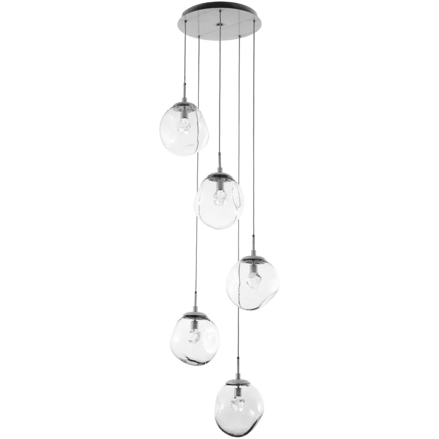 Hammerton Studio - Nebula Aster Round Multi-Port, 5-Light - CHB0066-05-BS-ZC-C01-L1 - Canada Light Shop