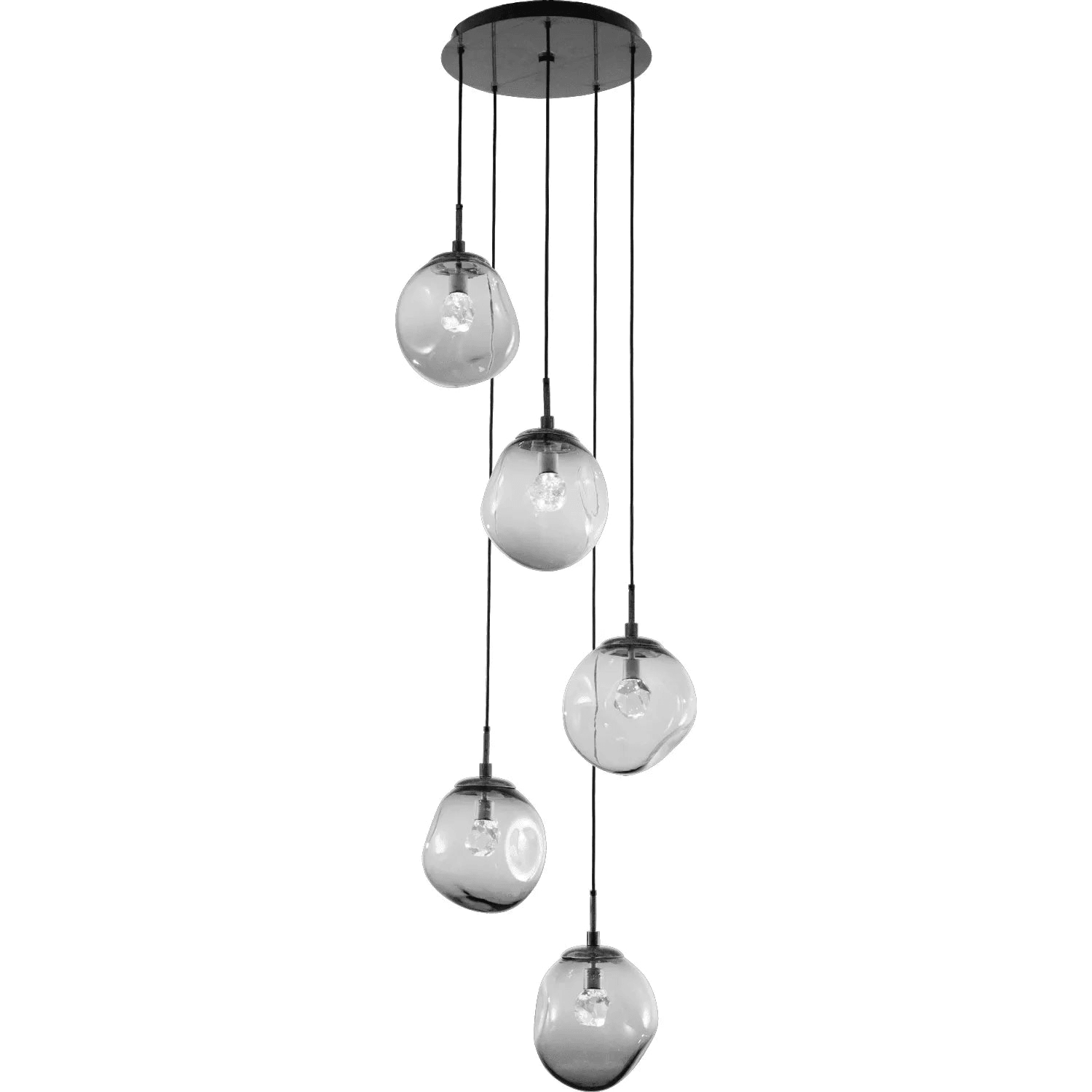 Hammerton Studio - Nebula Aster Round Multi-Port, 5-Light - CHB0066-05-MB-ZS-C01-L1 - Canada Light Shop