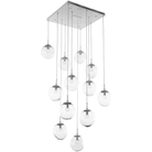 Hammerton Studio - Nebula Aster Square Multi-Port, 12-Light - CHB0066-12-BS-FC-C01-L1 - Canada Light Shop